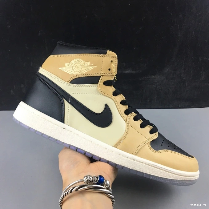 Premium High WMNS 1 Jordan Mushroom Air AH7389-003 Fossil 0427